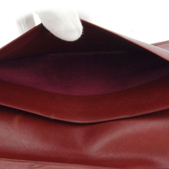 Cartier length wallet mast line Bordeaux leather Authentic used - Picture 8 of 8